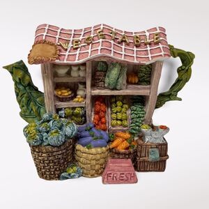 Vintage | Ceramic Vegetable Teapot Decor (SC)